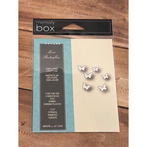 NIP MEMORY BOX 99407 MINI BUTTERFLIES STEEL CRAFT DIE 6